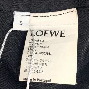 Loewe Black Leather & Cotton Fishermans Hat With Logo Patch Zip Detail & Quilted Loewe | Accessories | Loewe Black Leather Cotton Fishermans  main image 4